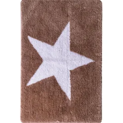 RidderTeppich Star 60 x 90 cm weiß-beige Polyester-Microfaser