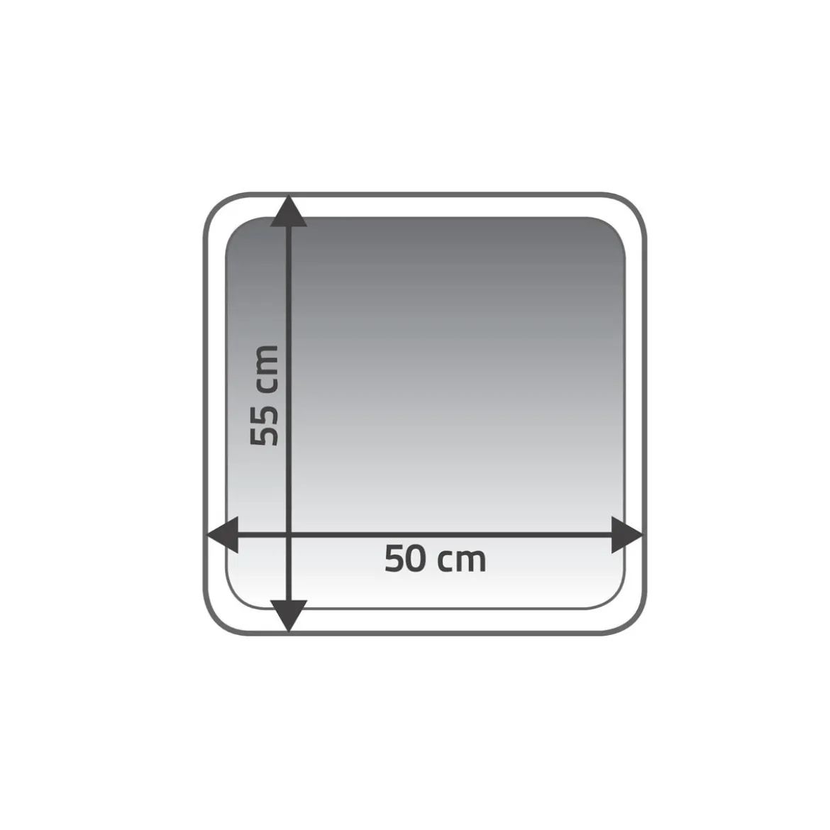 RidderVorleger Coins 55 x 50 cm La Ola schwarz Polyester