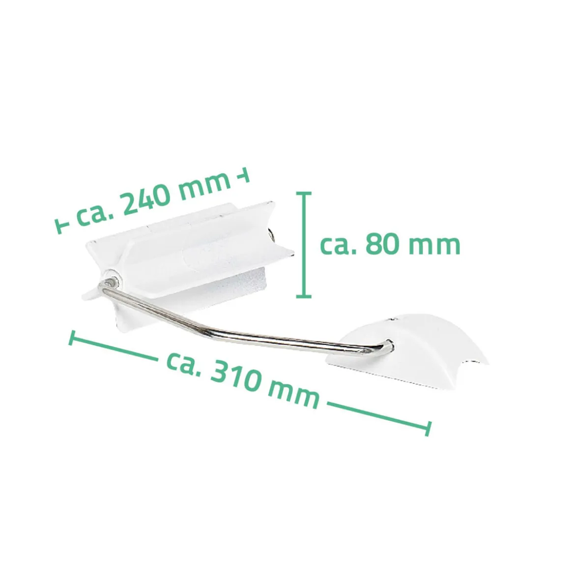 RidderWC-Papierhalter für WC-Aufstehbügel klappbar