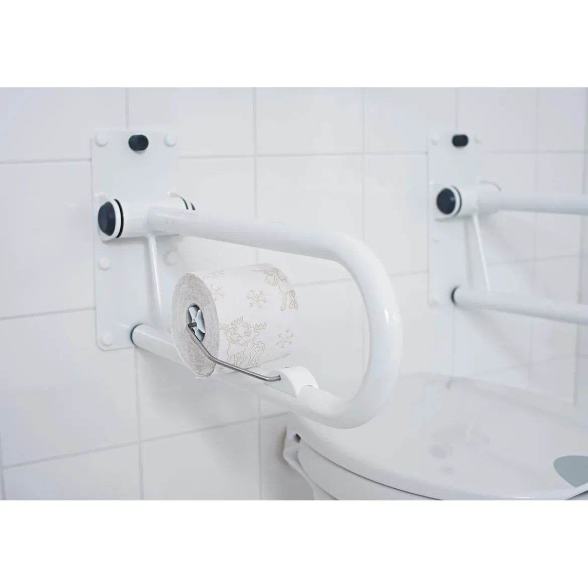 RidderWC-Papierhalter für WC-Aufstehbügel klappbar