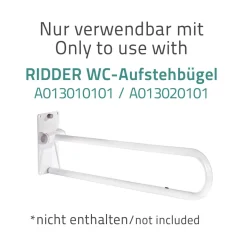 RidderWC-Papierhalter für WC-Aufstehbügel klappbar