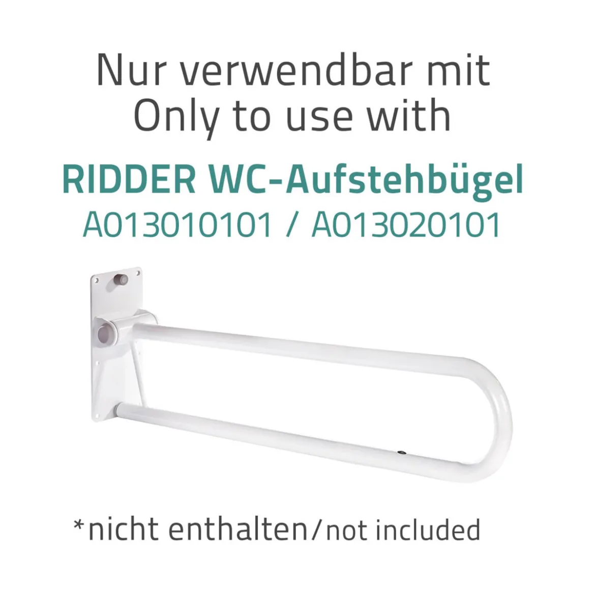 RidderWC-Papierhalter für WC-Aufstehbügel klappbar