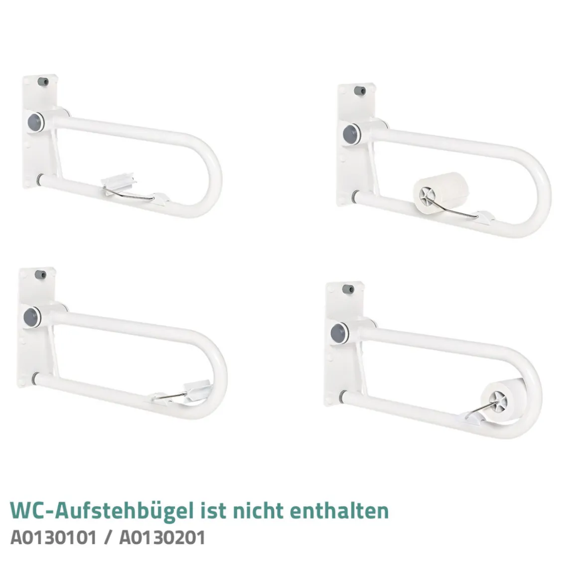 RidderWC-Papierhalter für WC-Aufstehbügel klappbar