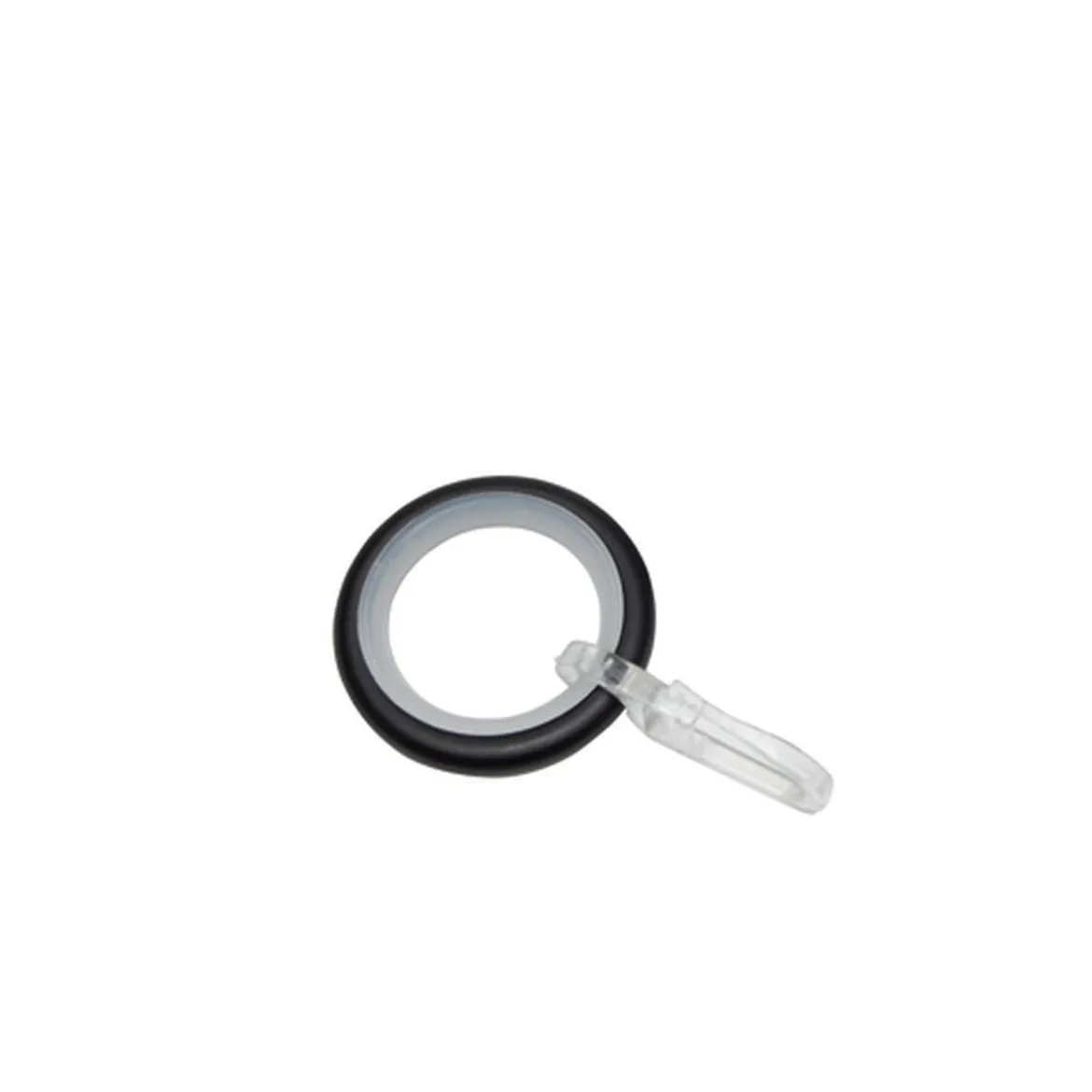 Ringe Metall mit Haken 16mm schwarz