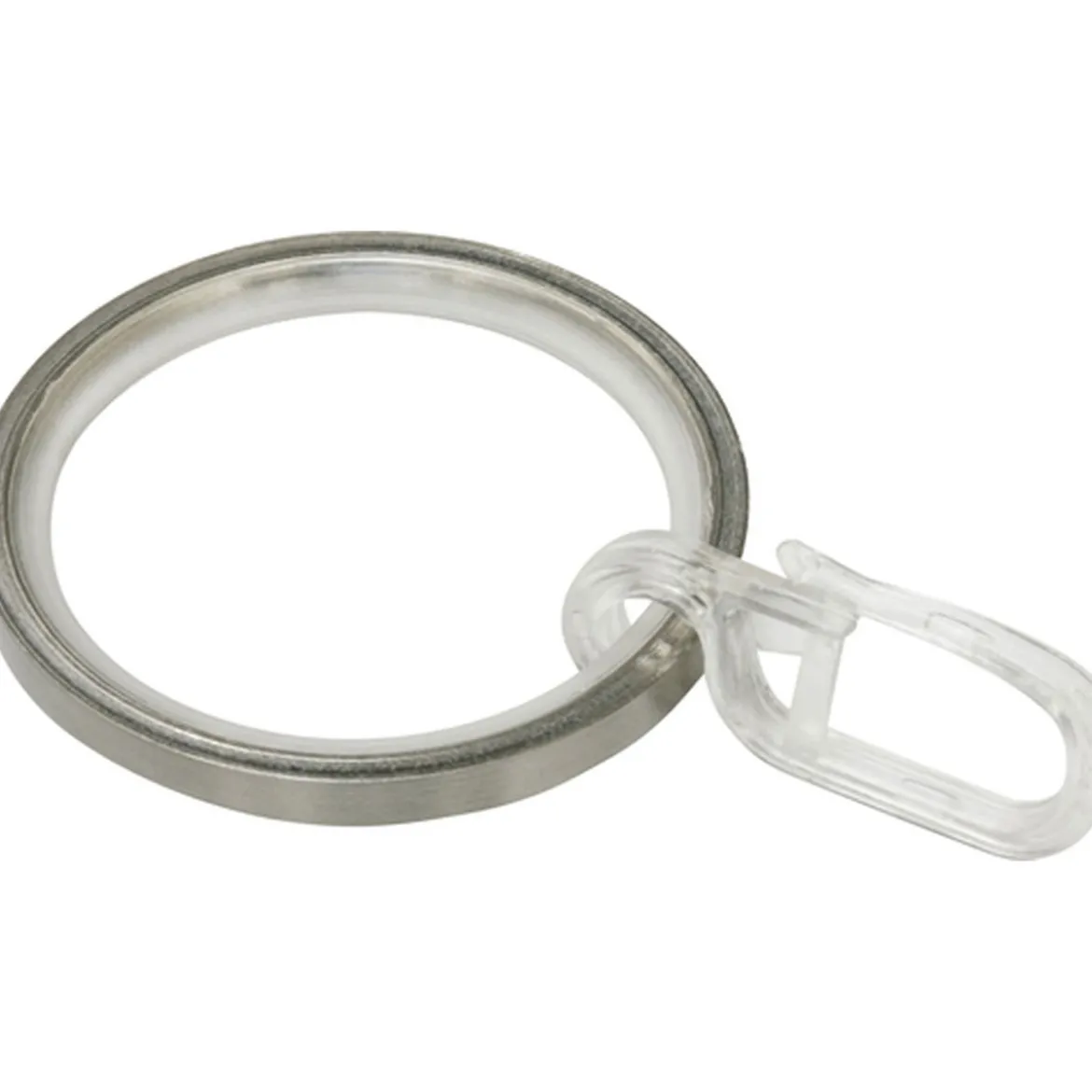 Ringe m. Gleiteinlage 25mm edelst. opt.