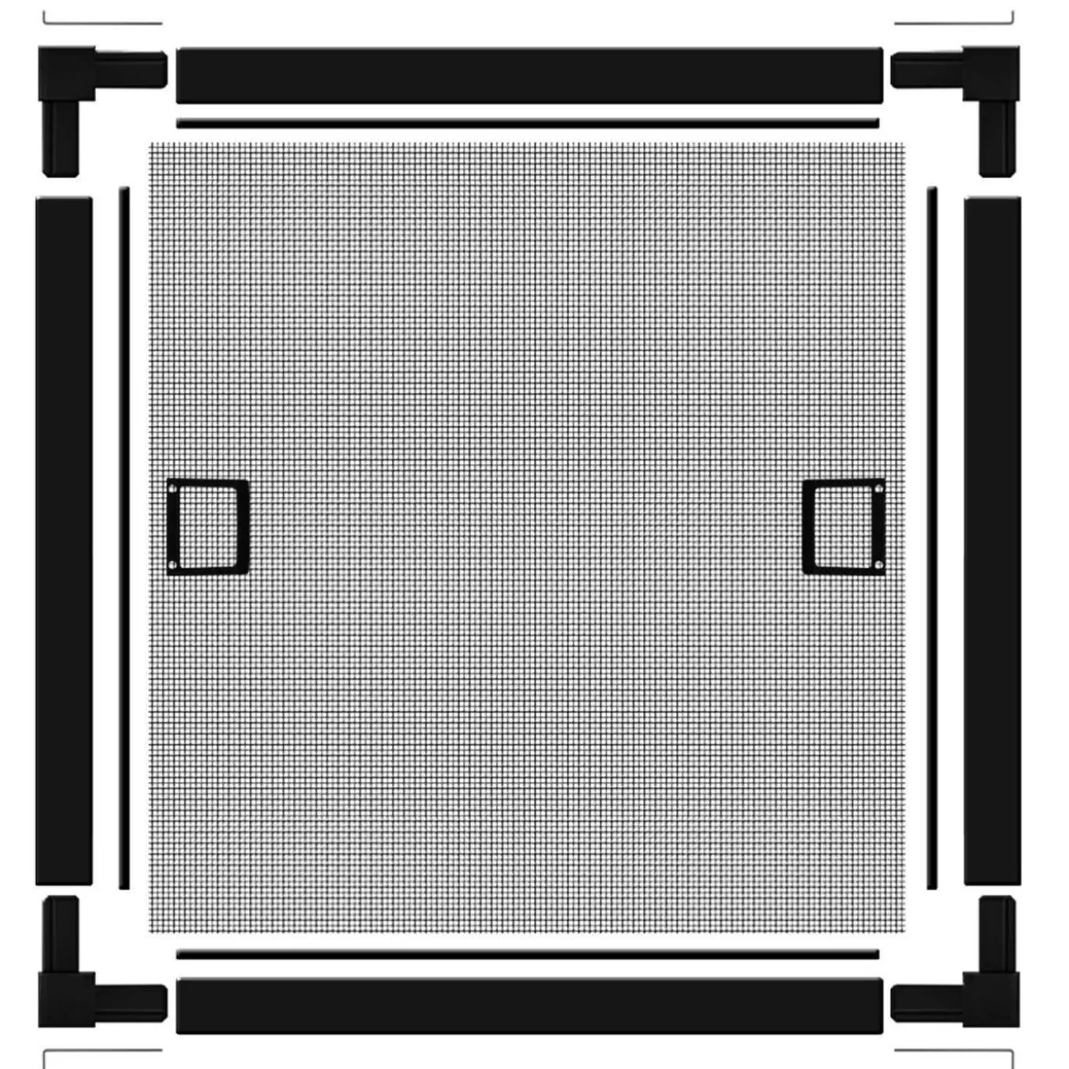 Schellenberg Insektenschutz-Fenster Premium 140 x 150 cm anthrazit