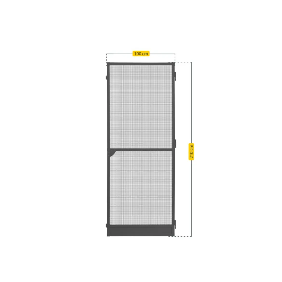 Schellenberg Insektenschutztür Plus 100 x 210 cm anthrazit