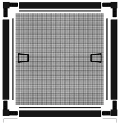 Schellenberg Insektenschutz-Fenster Plus 130 x 150 cm anthrazit