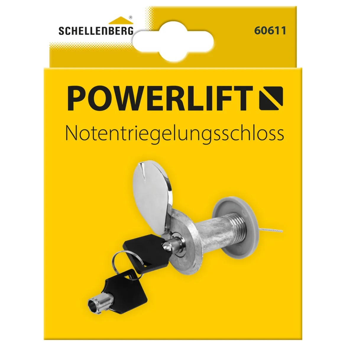 Schellenberg Notentriegelungsschloß für Garagentor