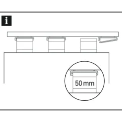 Schlaufengleiter 50 mm weiß