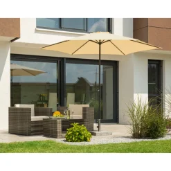 Schneider Schirme Sonnenschirm Bergamo 300 cm natur