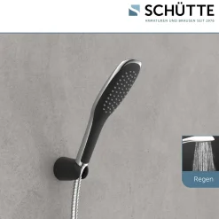 Schütte Überkopfbrause-Set Madagaskar schwarz