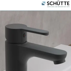 Schütte Waschtischarmatur Denver schwarz matt