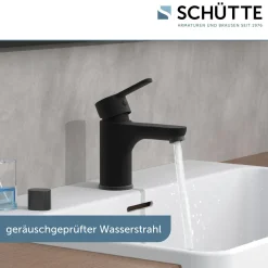 Schütte Waschtischarmatur Denver schwarz matt