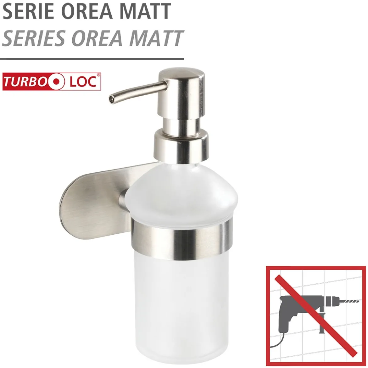 Seifenspender Orea Matt Turbo-LockEdelstahl