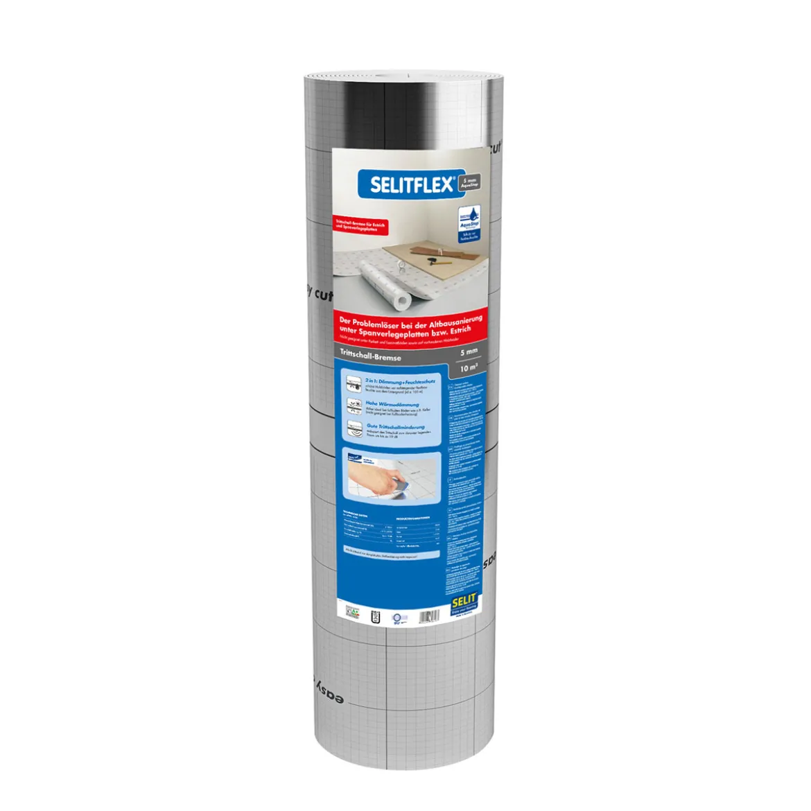 SelitSELITFLEX 5 mm AquaStop Trittschall-Bremse 10m²