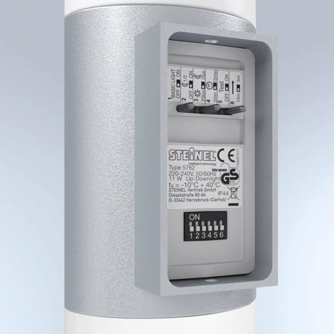Sensor-Aussenleuchte L 910 LED anthrazitUp- & Downlight