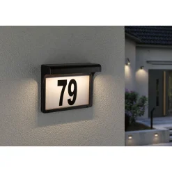 Solar HausNr.-Leuchte Dayton II SchwarzIP44 3000K