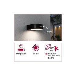 Solar WL 300lm IP44 3000K PIR