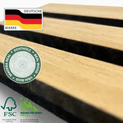Sonido Elements Akustikpaneel Light oak1200x560x18mm FSC