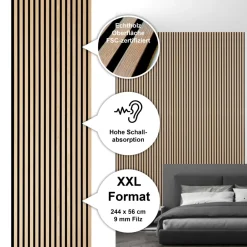 Sonido Elements FSC New Light oak2440x560x18mm FSC