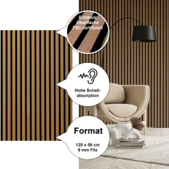 Sonido Elements FSC Oiled oak2440x560x18mm FSC