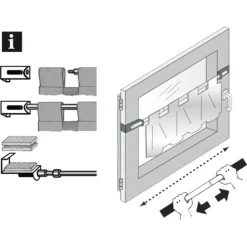 Spannvitrage 9 mm Zylinder 120-160 weiß