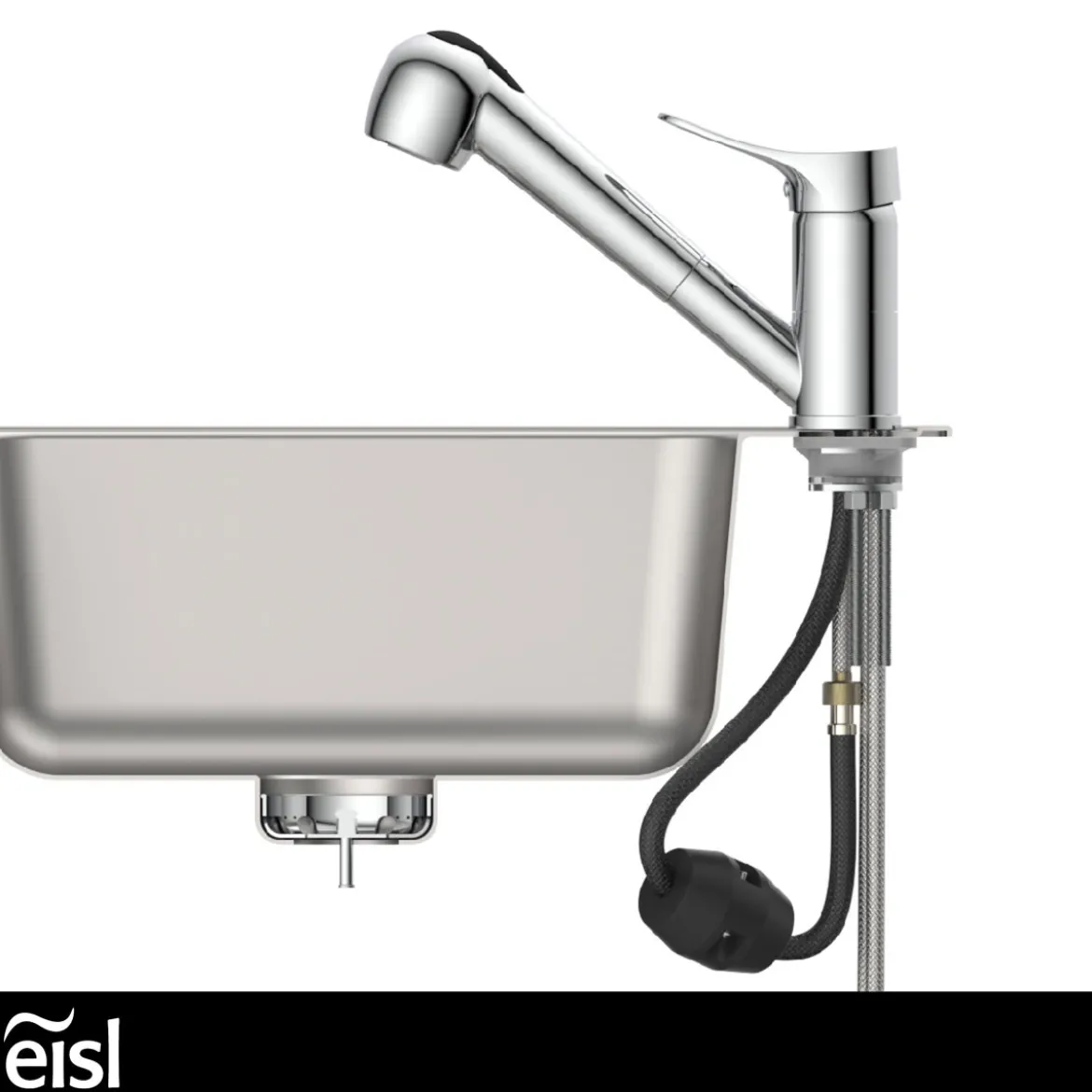 SP-Armatur Verona chrom mit Geschirr-Brause 2S Kartusche mit keram.Dichtungen