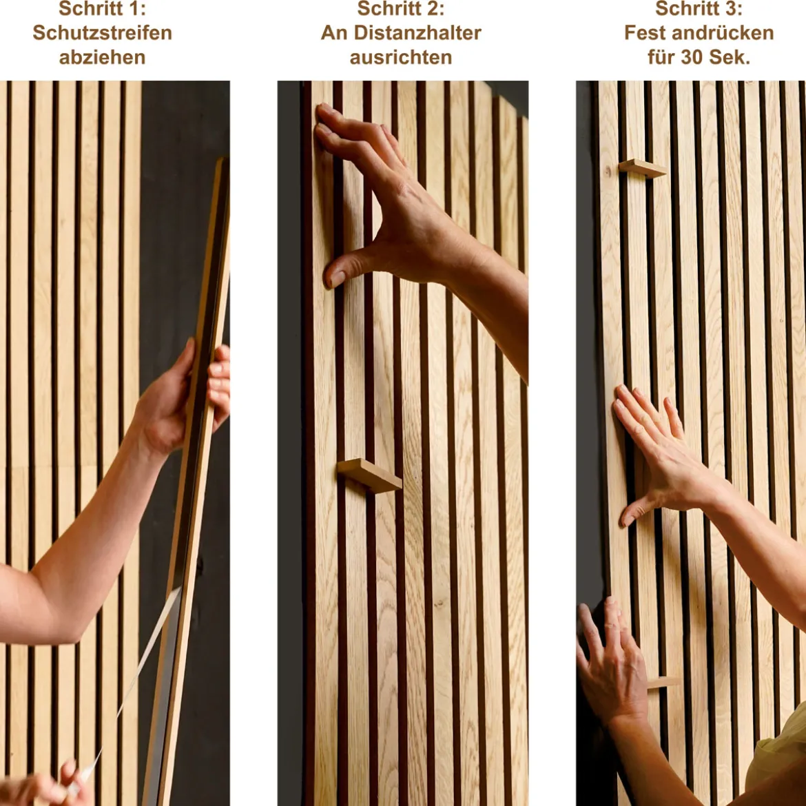 SPECHT Classic Akustik Stix Eiche Natur2500x51x9mm 4er Pack