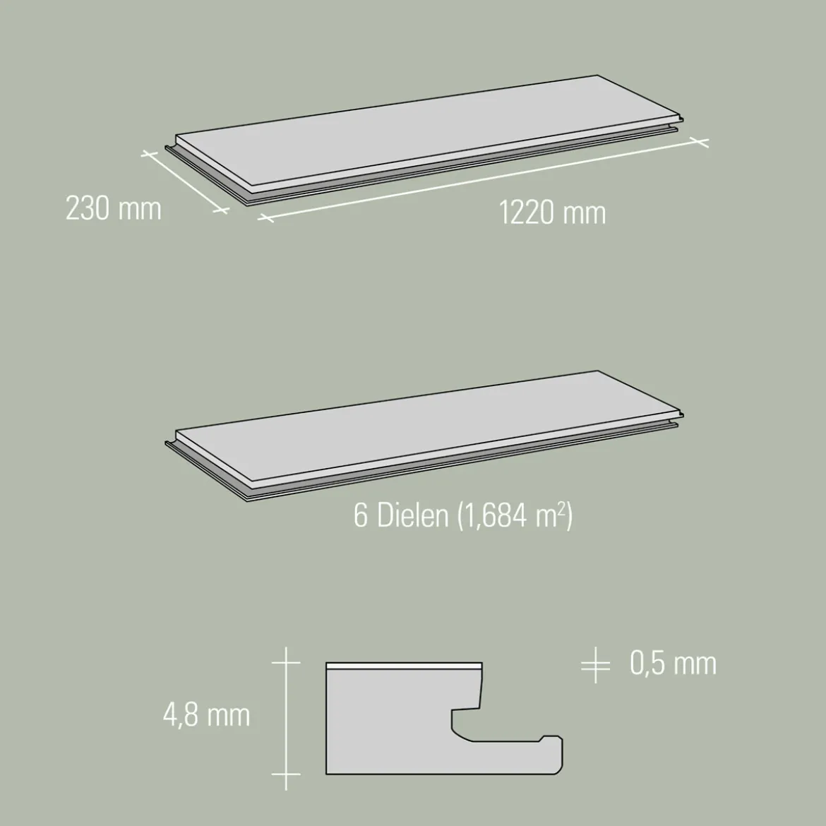 SPECHT SPC Vinyl Ambiente Goldeiche d.1220x230x4,8mm NS 0,5