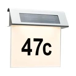 Special Solar Hausnummernleuchte 0,2WEdelst./Weiss Edelstahl/Acryl IP44