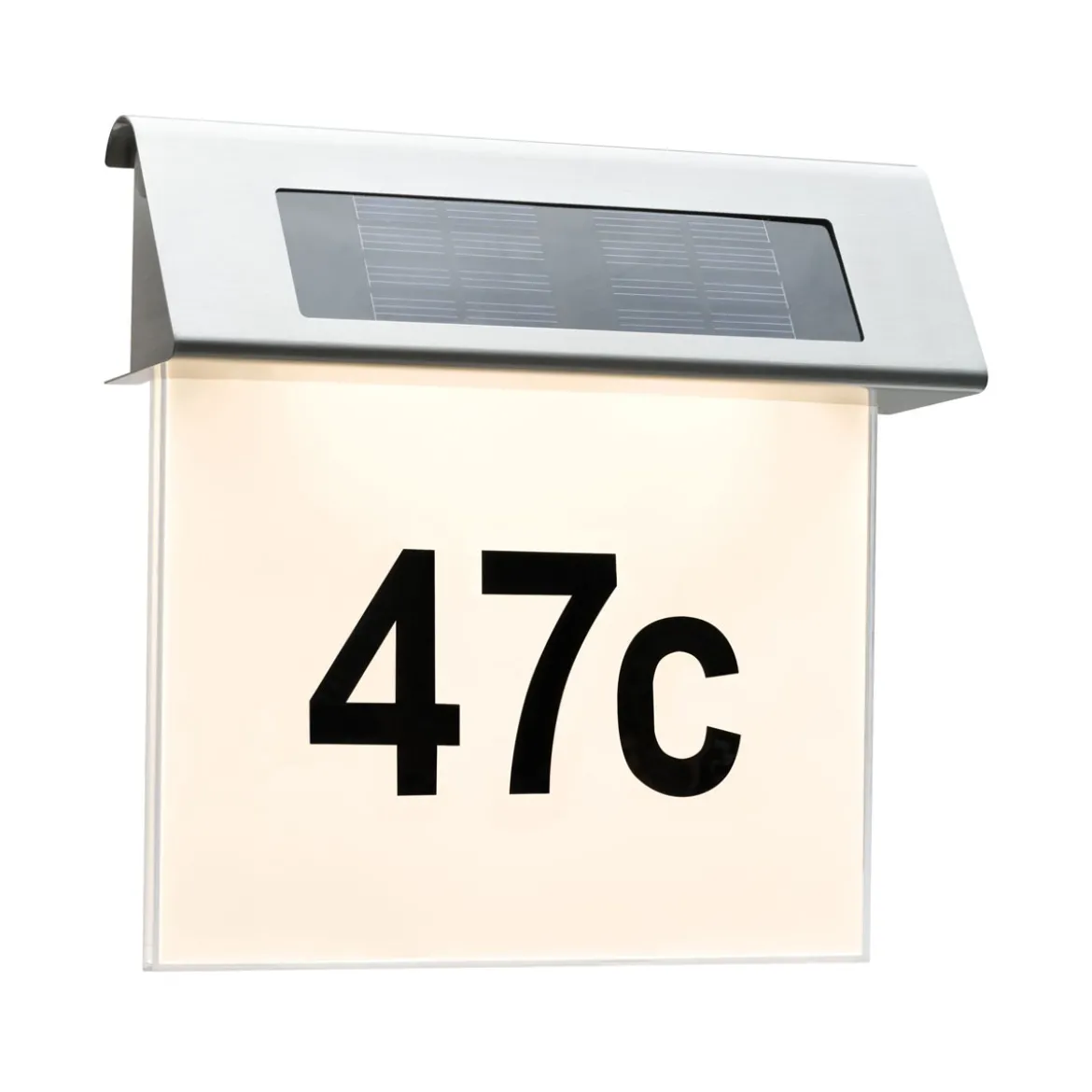 Special Solar Hausnummernleuchte 0,2WEdelst./Weiss Edelstahl/Acryl IP44