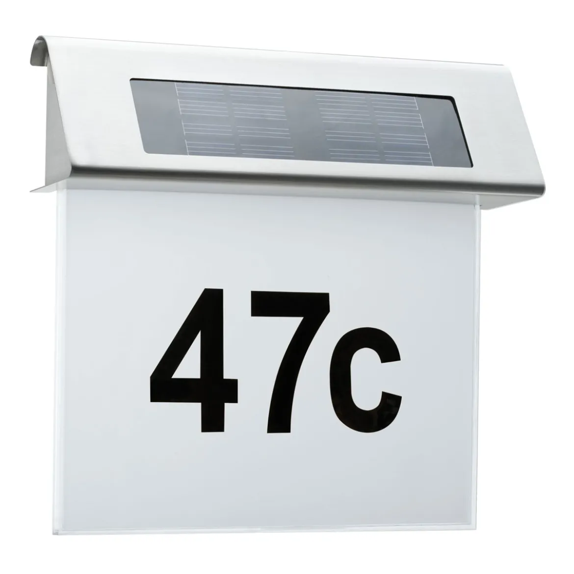 Special Solar Hausnummernleuchte 0,2WEdelst./Weiss Edelstahl/Acryl IP44