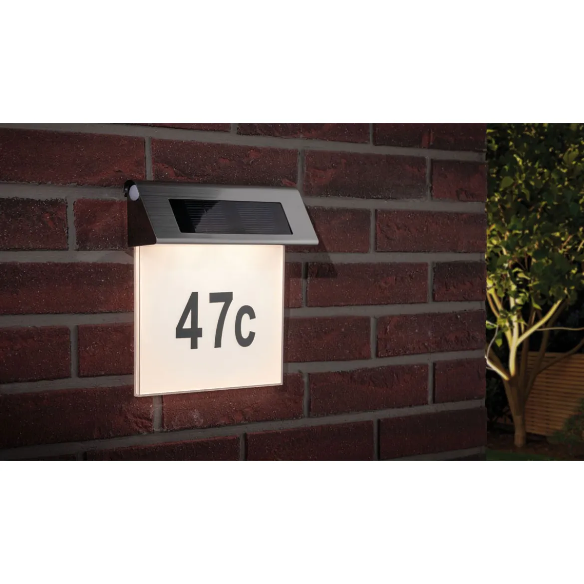 Special Solar Hausnummernleuchte 0,2WEdelst./Weiss Edelstahl/Acryl IP44