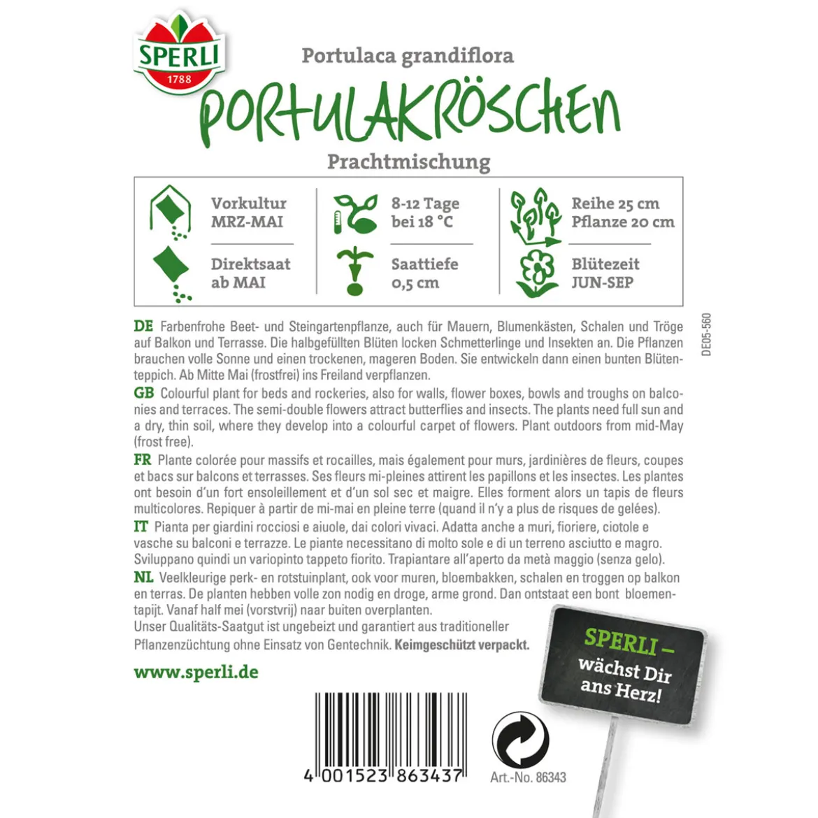 Sperli Portulakröschen Prachtmischung