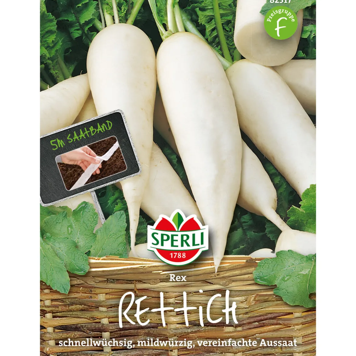 Sperli Rettich Rex 5 m Saatband