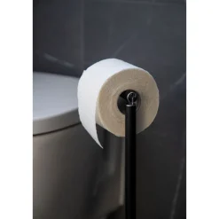 Stand Toilettenpapierh 2in1 schwarzmatt