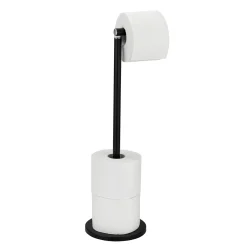 Stand Toilettenpapierh 2in1 schwarzmatt