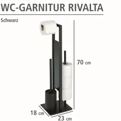 Stand WC-Garnitur Rivalta, schwarz