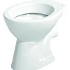 Stand-WC Tiefspueler Keramik mitSpuelrand Abgang waagrecht