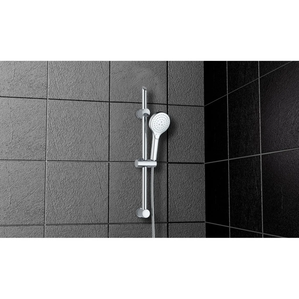 Stangenbrausen-Set zum Kleben chrom