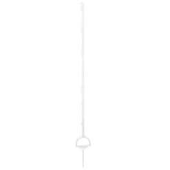Steigbügelpfahl Einzelspitze 158 cm weiß