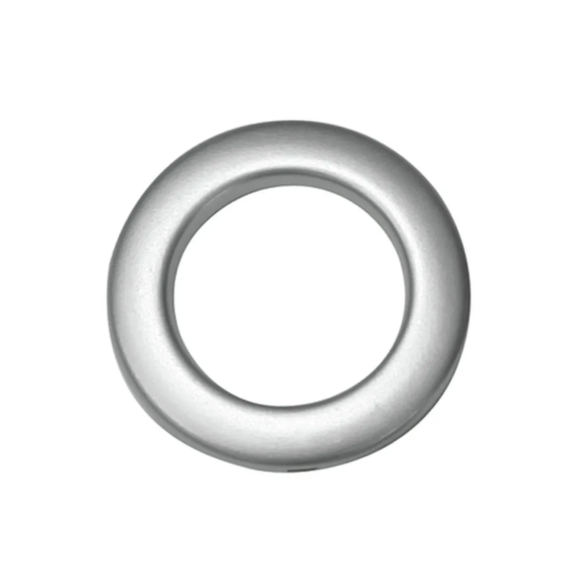 Stoffoese 55/35 mm silber matt 10er