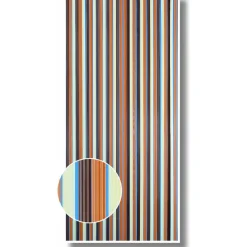 Streifenvorhang braun-beige