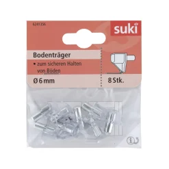 Suki Bodenträger Kunststoff Durchmesser 0,6 x 0,8 cm transparent 8 Stück