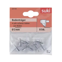 Suki Bodenträger Kunststoff Durchmesser 0,3 x 0,8 cm transparent 8 Stück