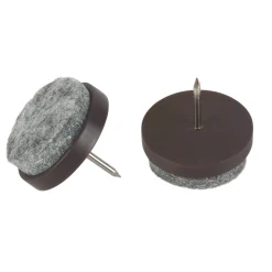 Suki Filzgleiter mit Stift Durchmesser 2,4 cm braun 8 Stück