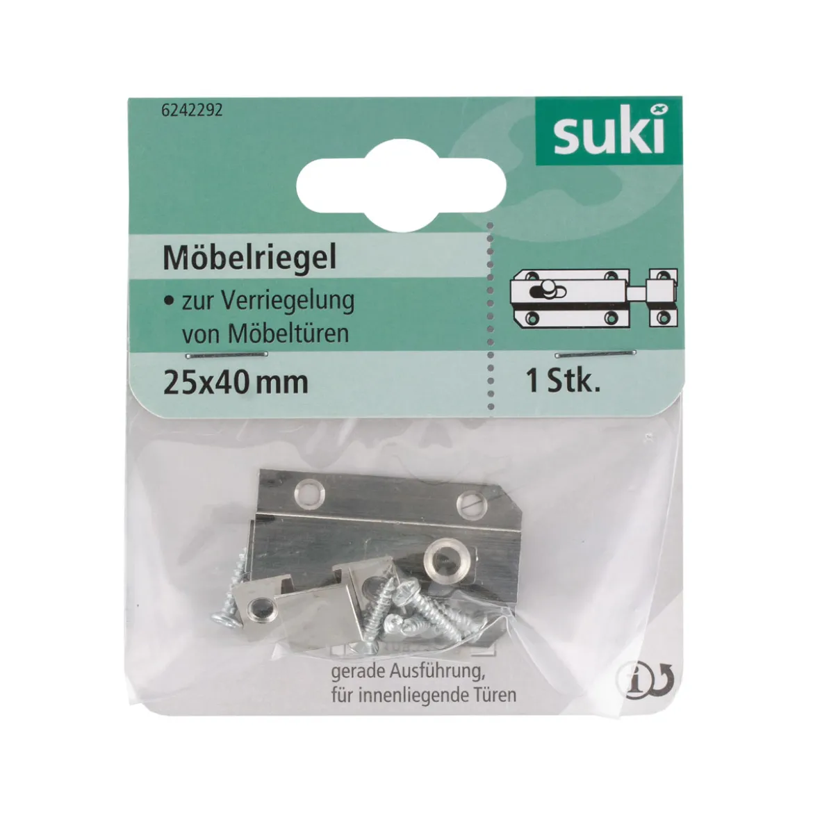 Suki Knopfriegel vernickelt 4 cm
