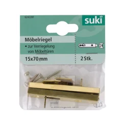 Suki Möbelriegel vermessing 7 cm 2 Stück