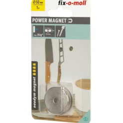 Suki Topfmagnet Neodym Ø 32 x 8 mm, mit SenkbohrungØ 5,5 mm